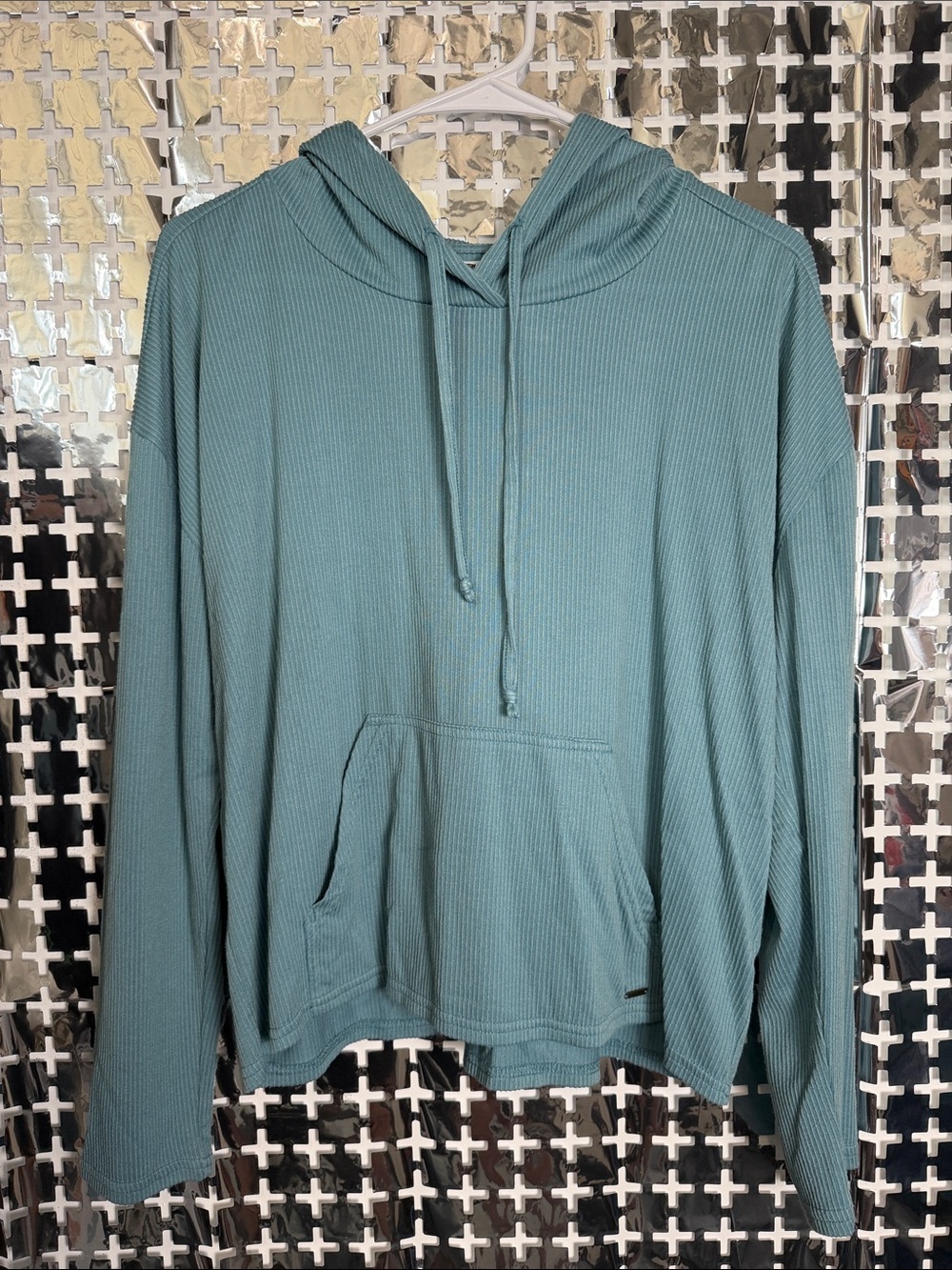 O'Neill Women's Seafoam Ribbed Pullover Hoodie